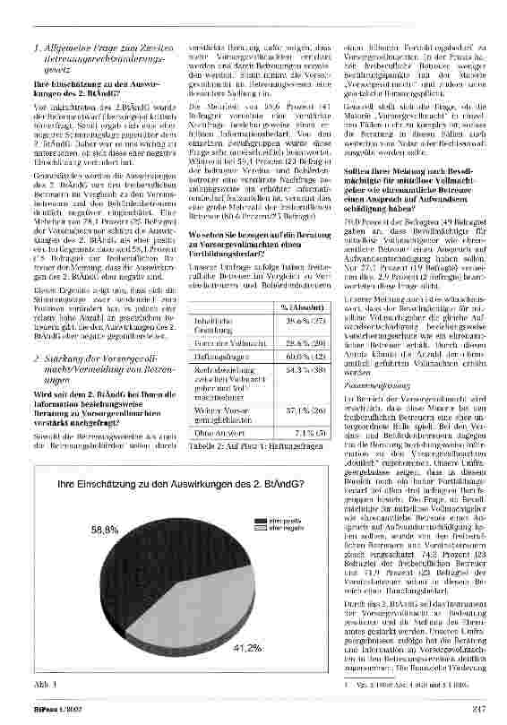 Vorschauseite 2: Zweites Betreuungsrechtsänderungsgesetz (2. BtÄndG)