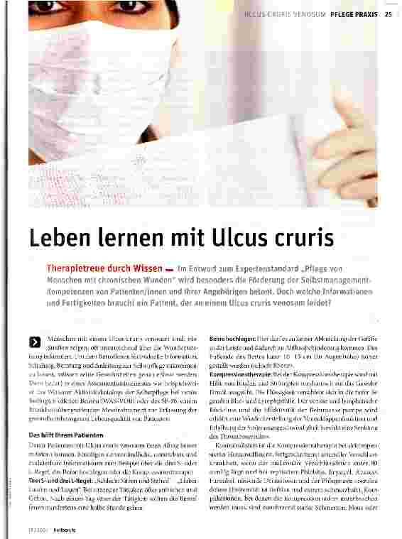 Vorschauseite 1: Leben lernen mit Ulcus cruris