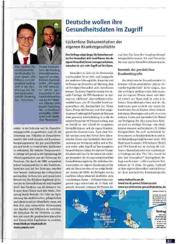 Vorschauseite 4: Ganzheitliche Behandlungspfade - nicht nur als Papiertiger