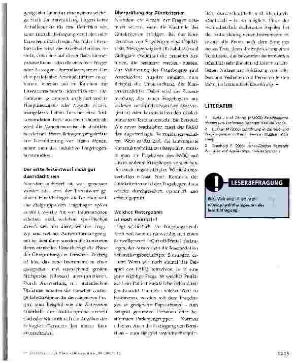 Vorschauseite 2: Fragebogenkonstruktion