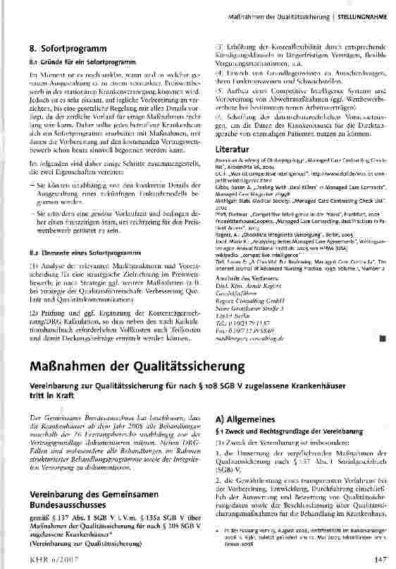 Vorschauseite 1: Maßnahmen der Qualitätssicherung