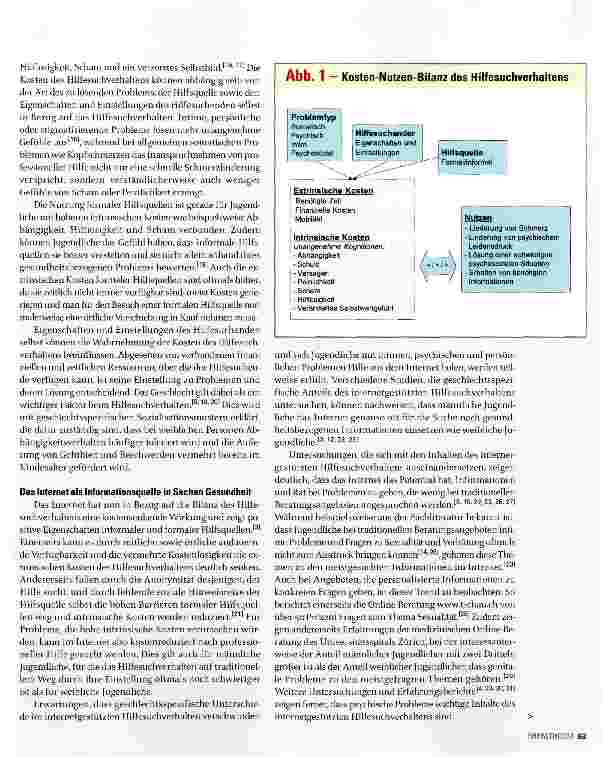 Vorschauseite 2: Das Internet als gesundheitsbezogene Ressource von Jugendlichen: Chancen und Risiken
