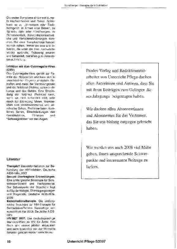 Vorschauseite 5: Therapie der HIV-Infektion