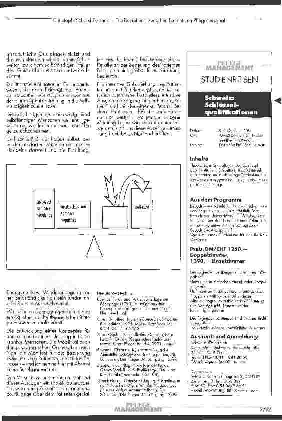 Vorschauseite 4: Die Beziehung zwischen Patient und Pflegepersonal - zusehends auch eine pädagogische Herausforderung?