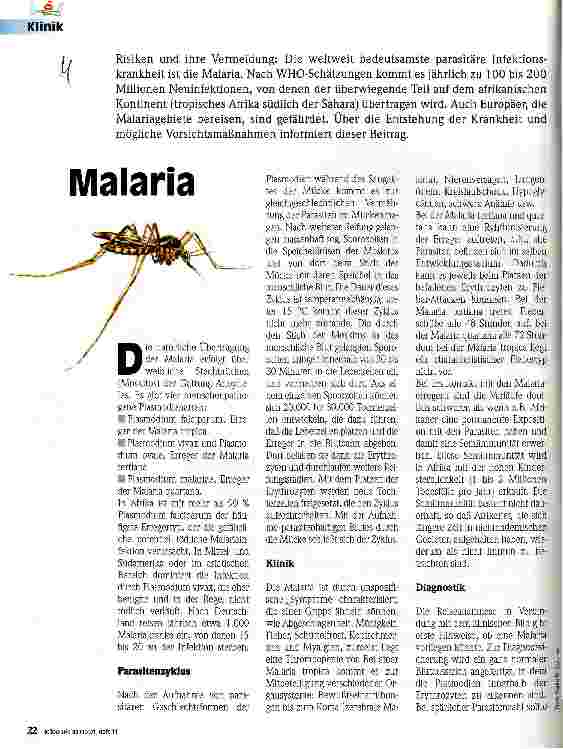 Vorschauseite 1: Malaria