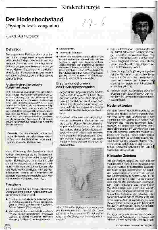 Vorschauseite 1: Der Hodenhochstand