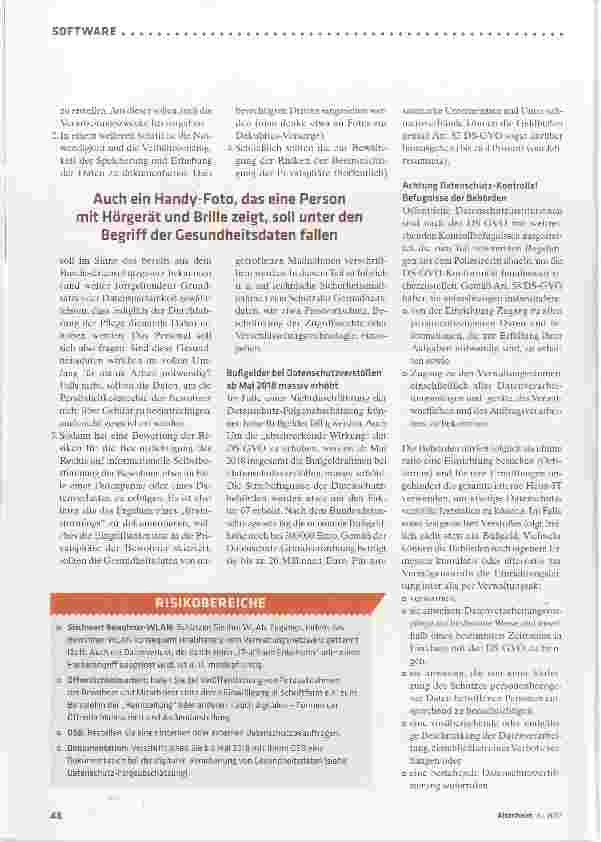 Vorschauseite 3: Vorsicht: Neuer Datenschutz!