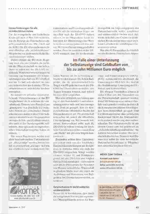 Vorschauseite 4: Vorsicht: Neuer Datenschutz!