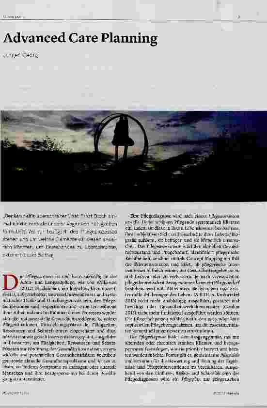 Vorschauseite 1: Advanced Care Planning