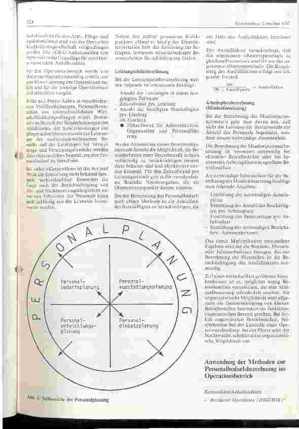 Vorschauseite 2: Personalbedarfsermittlung in der Operationsabteilung