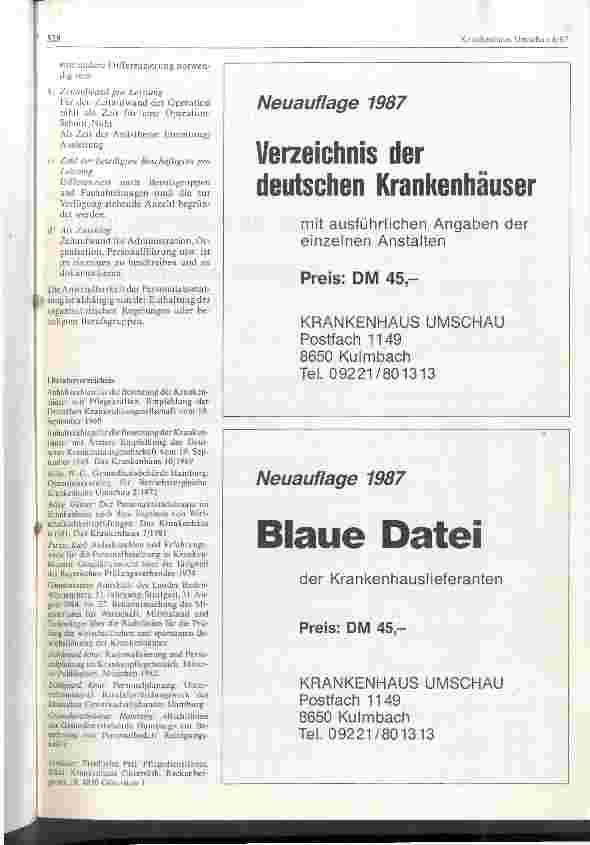 Vorschauseite 6: Personalbedarfsermittlung in der Operationsabteilung
