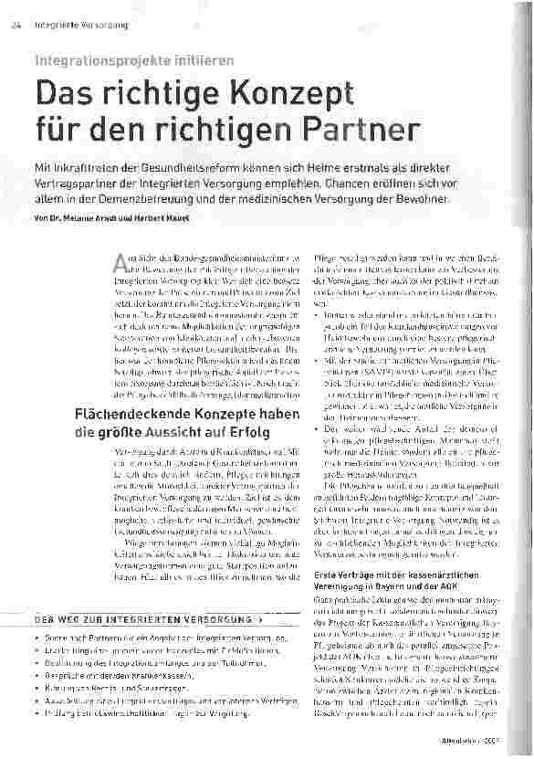 Vorschauseite 1: Das richtige Konzept für den richtigen Partner