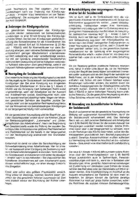 Vorschauseite 2: Konsequenzen aus dem Arbeitsrechtlichen Beschäftigungsförderungsgesetz und der Reform des Arbeitsförderungsgesetzes für die Personalplanung von Krankenhäusern