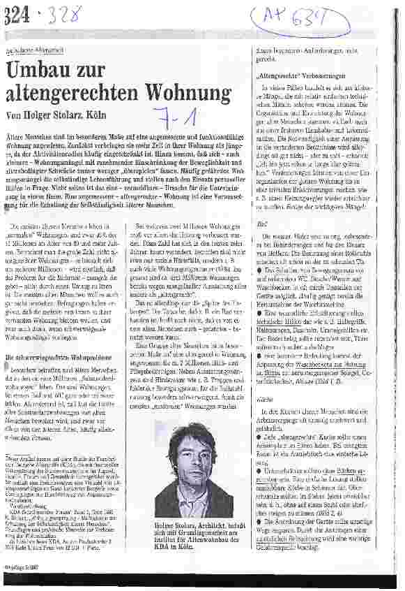 Vorschauseite 1: Umbau zur altengerechten Wohnung