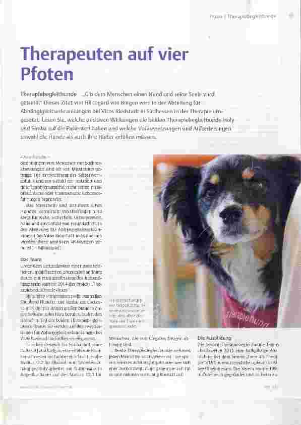 Vorschauseite 1: Therapeuten auf vier Pfoten