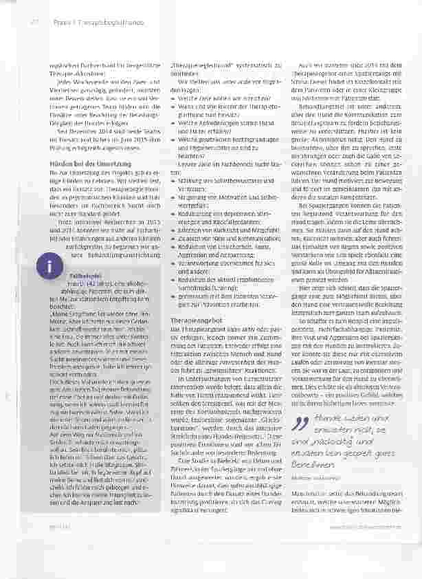 Vorschauseite 2: Therapeuten auf vier Pfoten