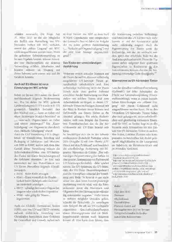 Vorschauseite 2: Nationale und internationale Richtlinien nehmen neue Einstufungen vor