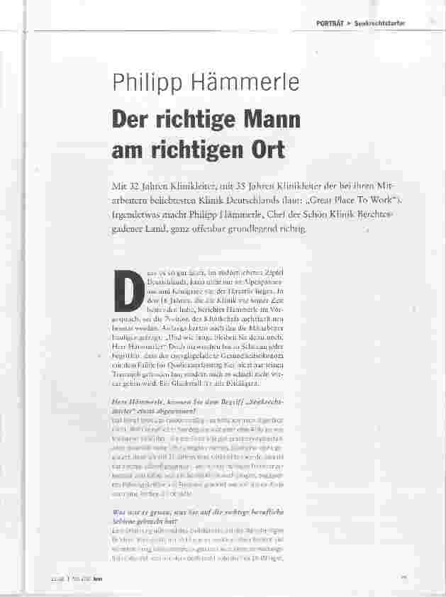 Vorschauseite 2: Der richtige Mann am richtigen Ort