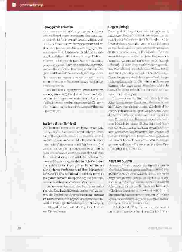 Vorschauseite 5: Mobilitätsförderung kontra Sturzvermeidung?