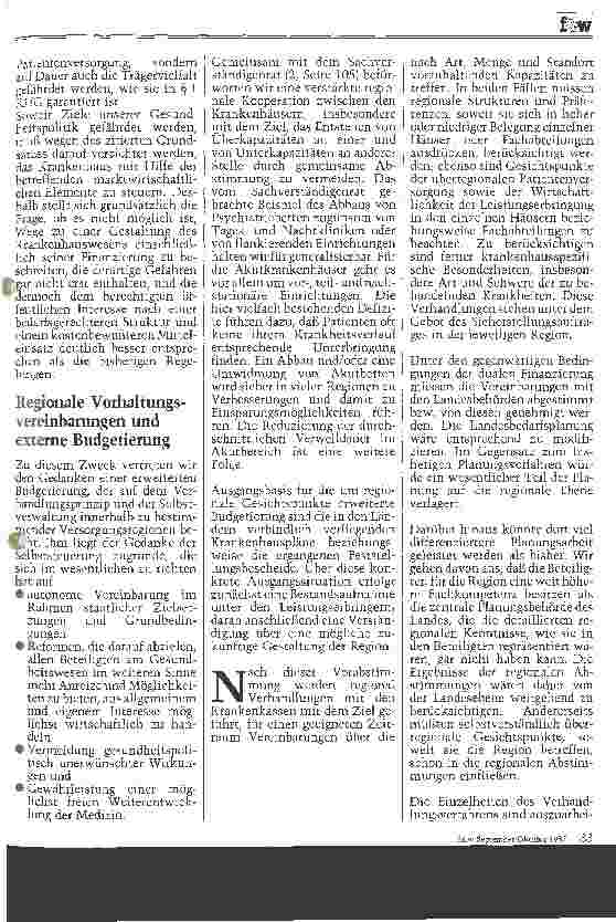 Vorschauseite 2: Erweiterte Budgetierung unter regionalen Gesichtspunkten