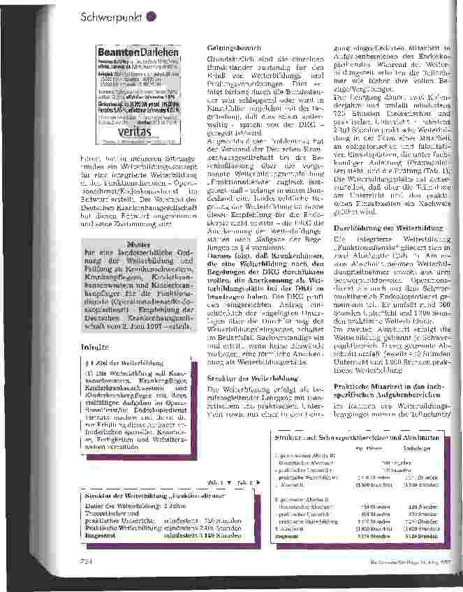 Vorschauseite 2: Neue DKG-Weiterbildungsempfehlung für den Endoskopiedienst