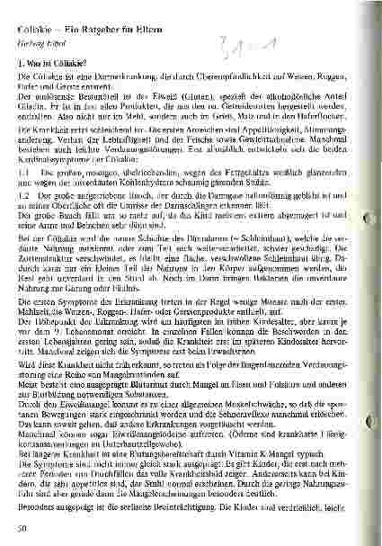 Vorschauseite 1: Cöliakie - Ein Ratgeber für Eltern