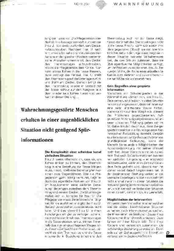 Vorschauseite 2: Identität und Wahrnehmung Überlegungen auf dem Hintergrund des St. Galler Modells