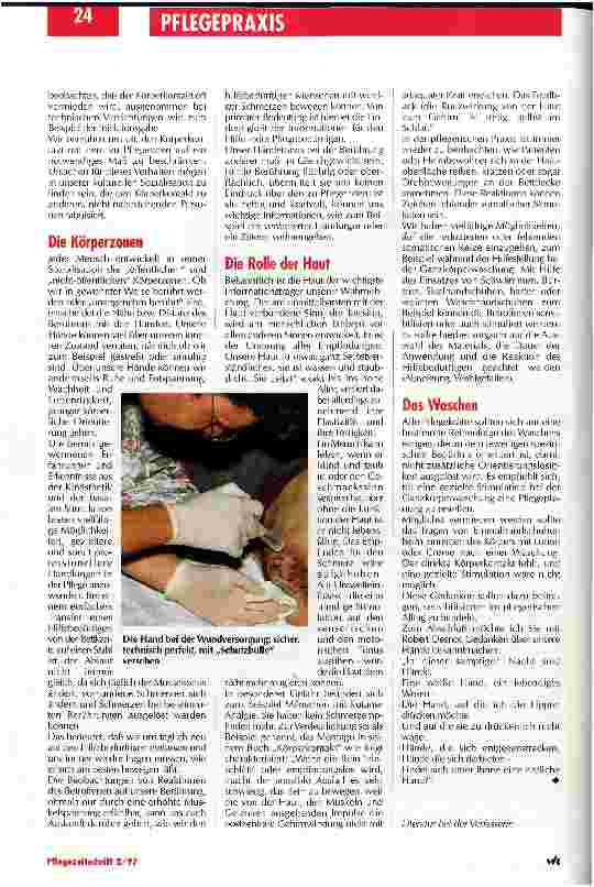 Vorschauseite 3: Die Hand - das Werkzeug der Pflegenden