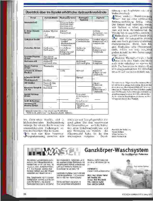 Vorschauseite 4: Konsequent feucht halten! Die zeitgemäße Behandlung von chronischen Wunden