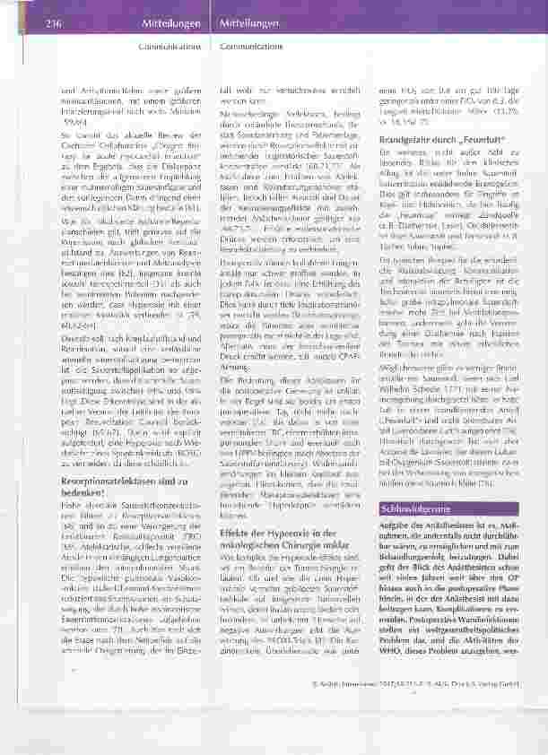 Vorschauseite 5: O2 can do - harm you! Kommentar zur aktuellen WHO-Empfehlung zur Wundinfektionsprävention