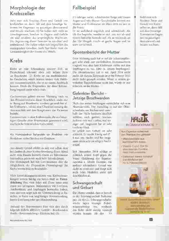 Vorschauseite 2: Cardnosinum Ein wertvolles Mittel in der homöopathischen Praxis