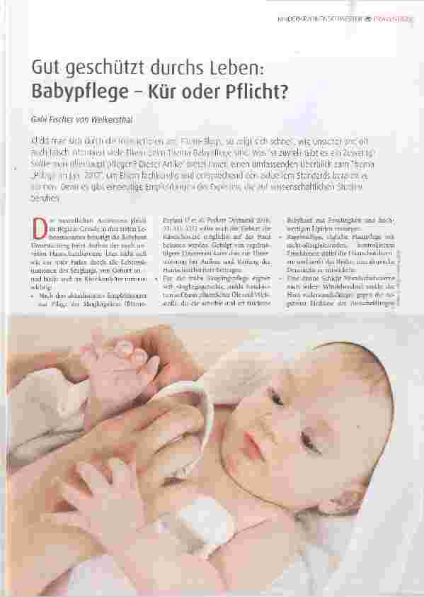Vorschauseite 1: Gut geschützt durchs Leben: Babypflege - Kür oder Pflicht?