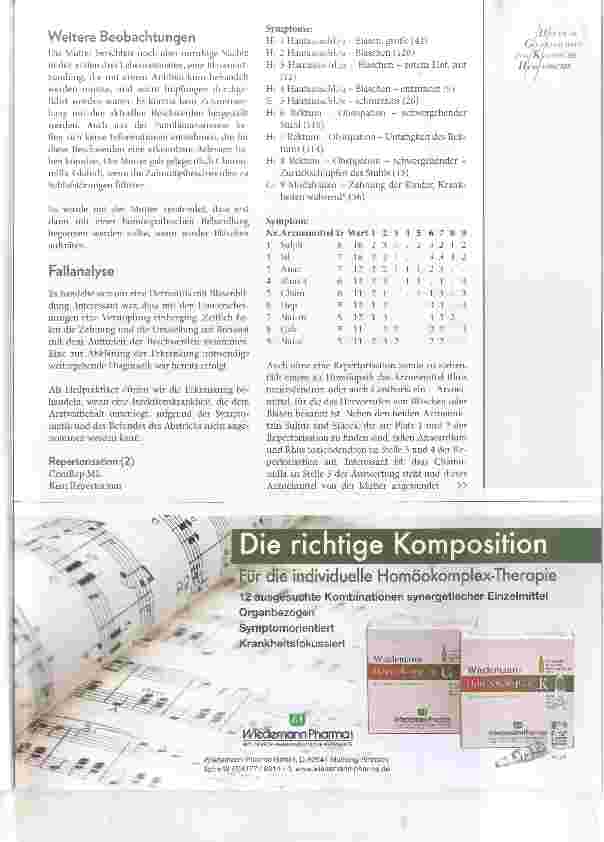 Vorschauseite 2: Akute Dermatitis bei einem Säugling Ganzheitlichkeit in der homöopathischen Therapie