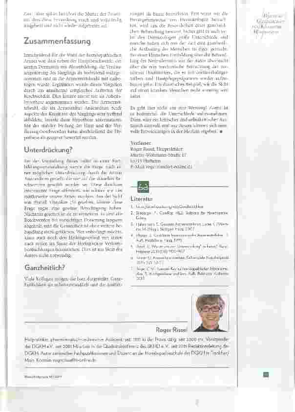 Vorschauseite 4: Akute Dermatitis bei einem Säugling Ganzheitlichkeit in der homöopathischen Therapie