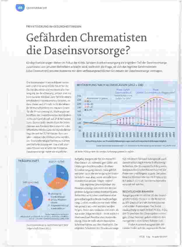 Vorschauseite 1: Gefährden Chrematisten die Daseinsvorsorge?