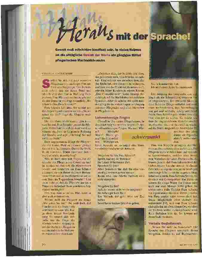 Vorschauseite 1: Heraus mit der Sprache! Gewalt der Worte