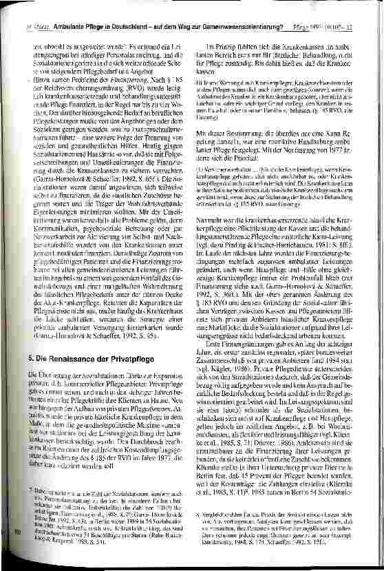 Vorschauseite 6: Ambulante Pflege in Deutschland - auf dem Weg zur Gemeinwesenorientierung?