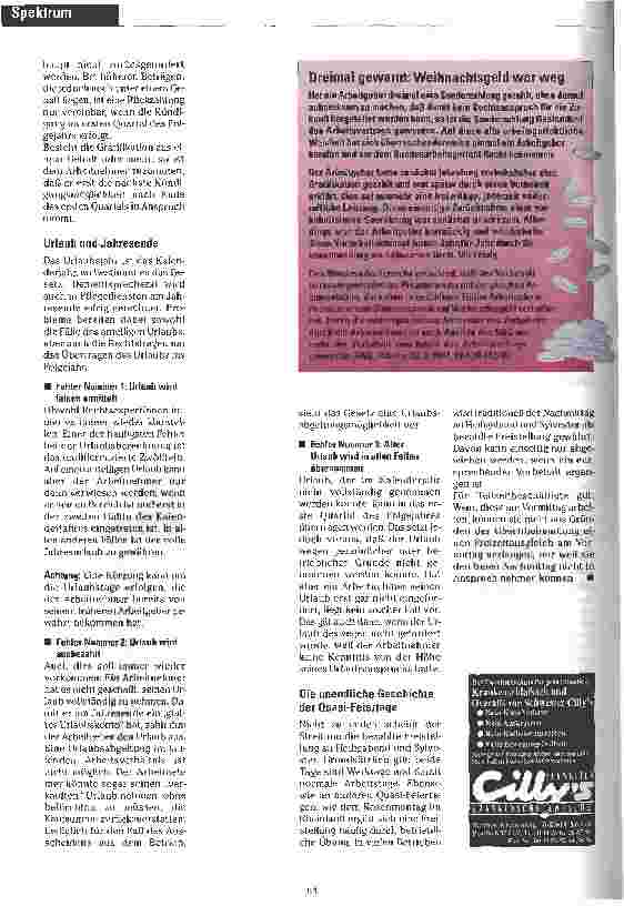 Vorschauseite 2: Wenn das Jahresende naht