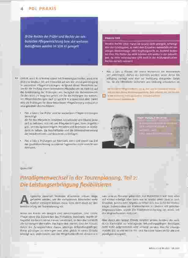 Vorschauseite 1: Paradigmenwechsel in der Tourenplanung, Teil 2: Die Leistungserbringung flexibilisieren