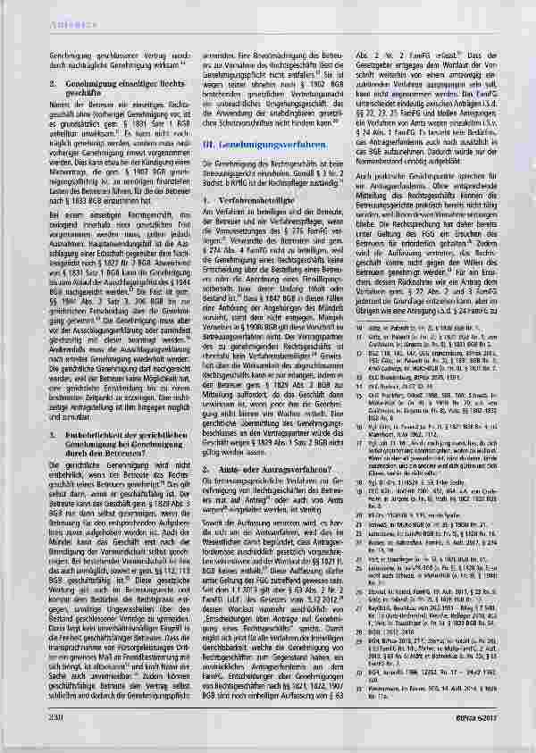 Vorschauseite 2: Die gerichtliche Genehmigung von Rechtsgeschäften des Betreuers