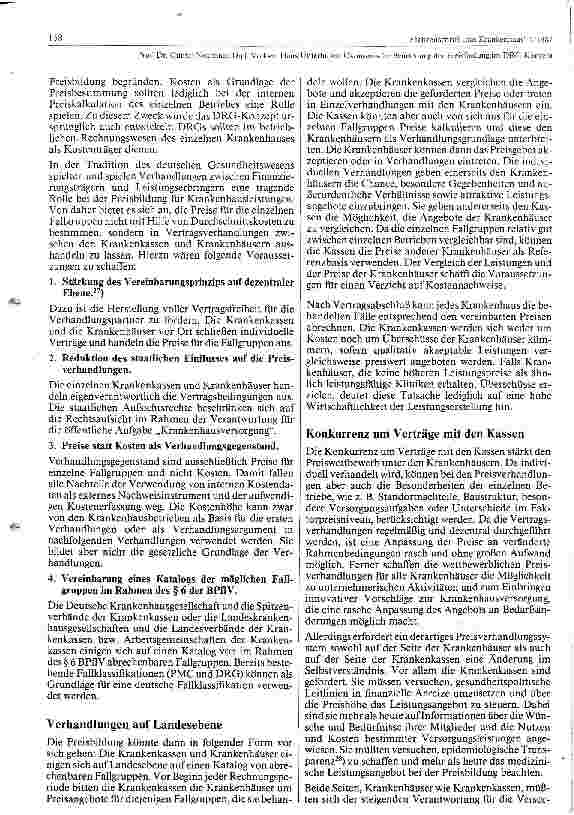Vorschauseite 4: Ökonomische Beurteilung der Preisfindung im DKG-Konzept II