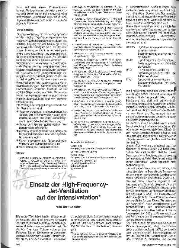 Vorschauseite 5: Anwendung eines neuen doppellumigen Katheters in der Intensivbehandlung // Verbesserte Bronchialtoilette