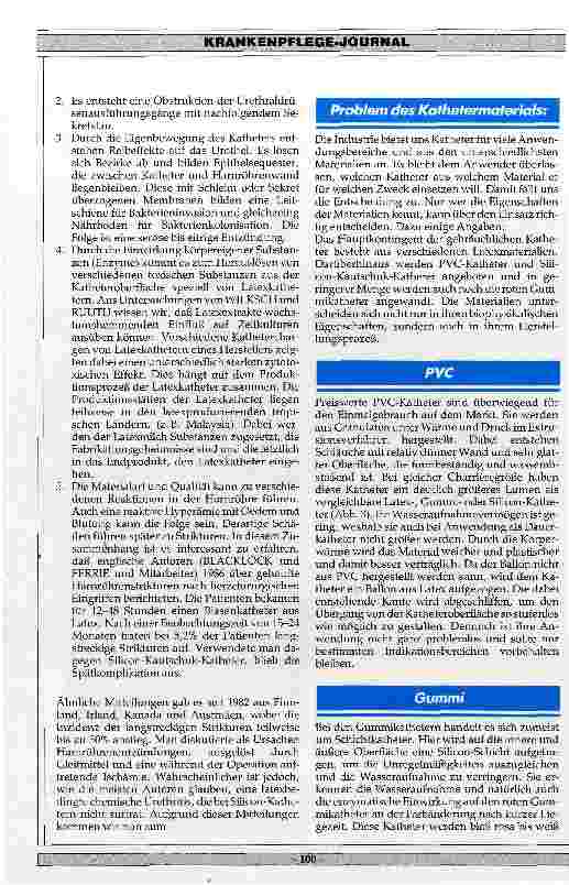 Vorschauseite 2: Blasenkatheter - Pro und Contra