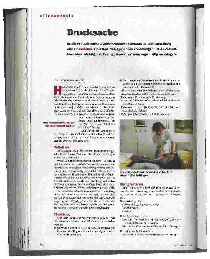 Vorschauseite 1: Drucksache Dekubitus