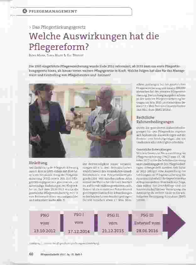 Vorschauseite 1: Welche Auswirkungen hat die Pflegereform?