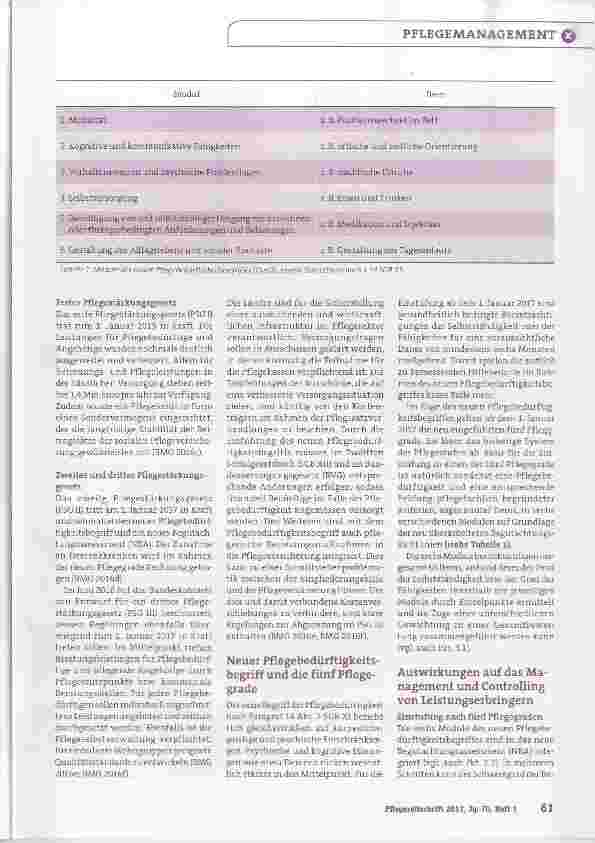 Vorschauseite 2: Welche Auswirkungen hat die Pflegereform?