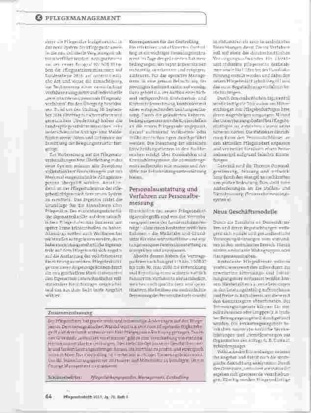 Vorschauseite 5: Welche Auswirkungen hat die Pflegereform?