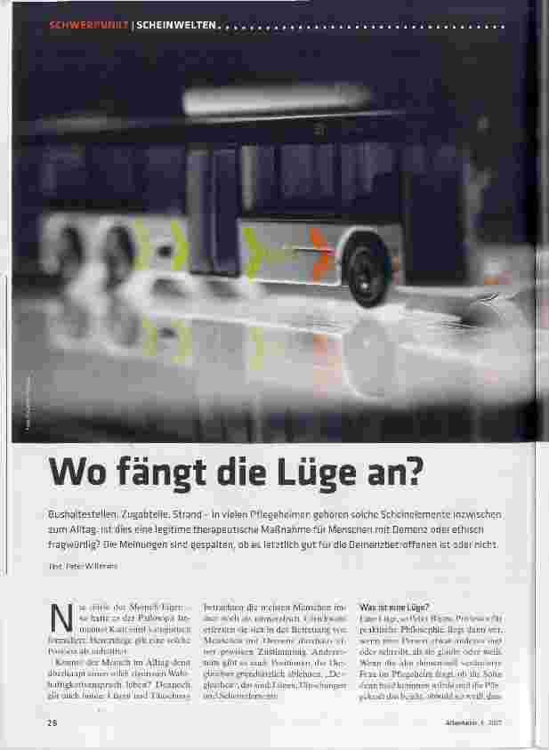 Vorschauseite 1: Wo fängt die Lüge an?