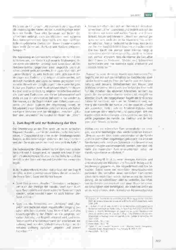 Vorschauseite 3: Männlichkeitskonzepte im Migrationskontext - zum Konzept der „Ehre