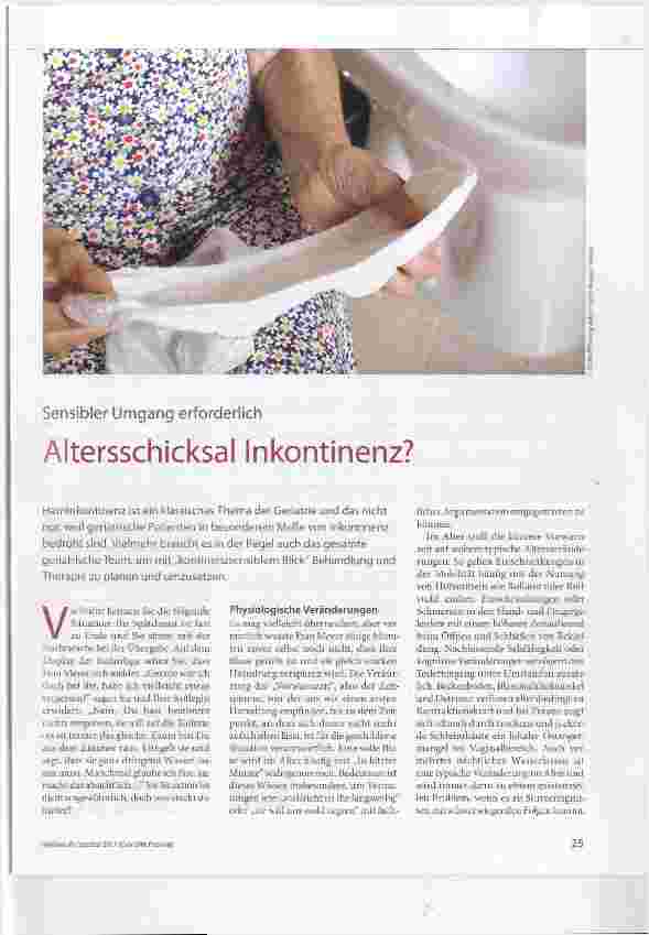 Vorschauseite 1: Altersschicksal Inkontinenz?